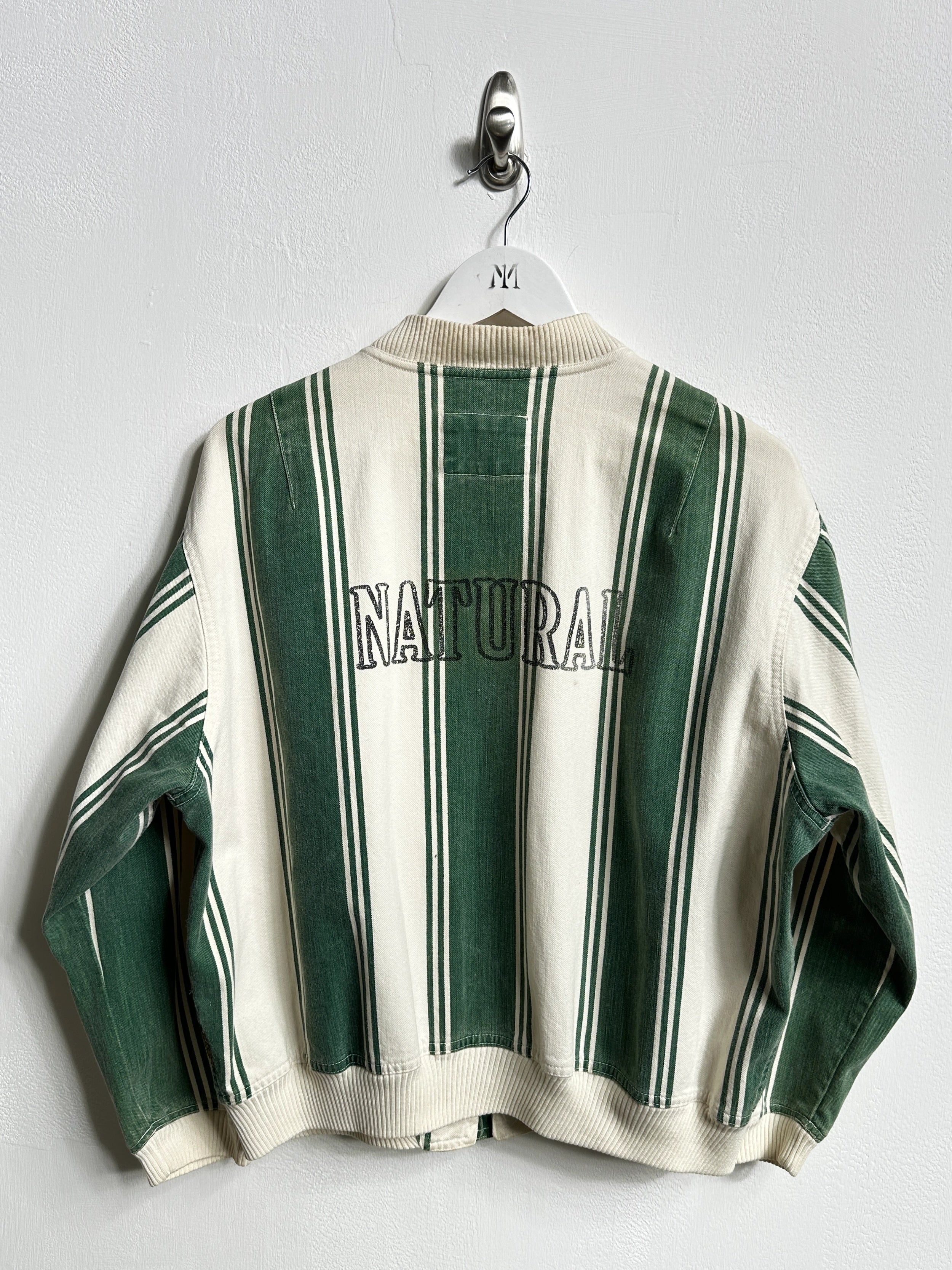 ARMANI JEANS - S/S 1992-1993 STRIPED COTTON BOMBER JACKET