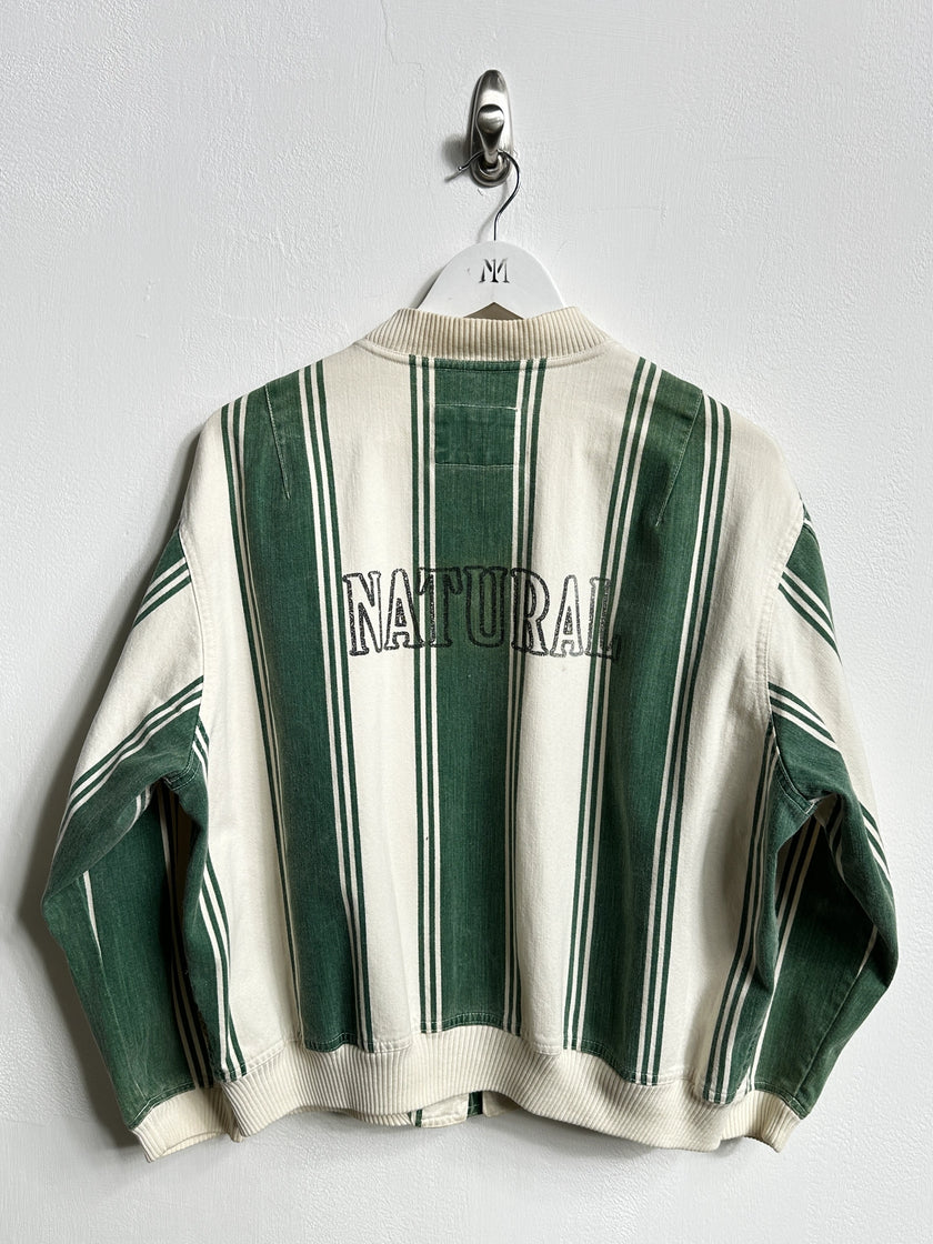 ARMANI JEANS - S/S 1992-1993 STRIPED COTTON BOMBER JACKET