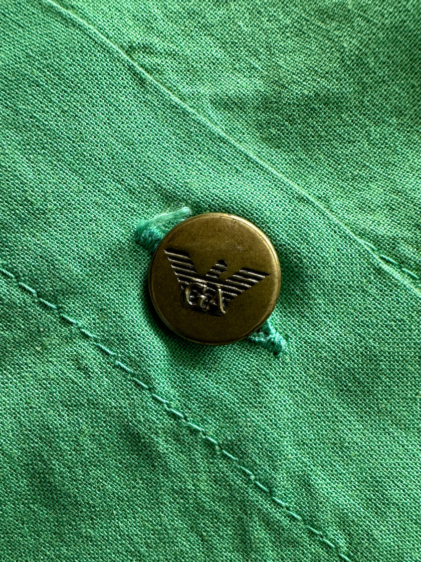 EMPORIO ARMANI - 1980s OVERSIZED POCKET SHACKET WITH CROPPED SLEEVE