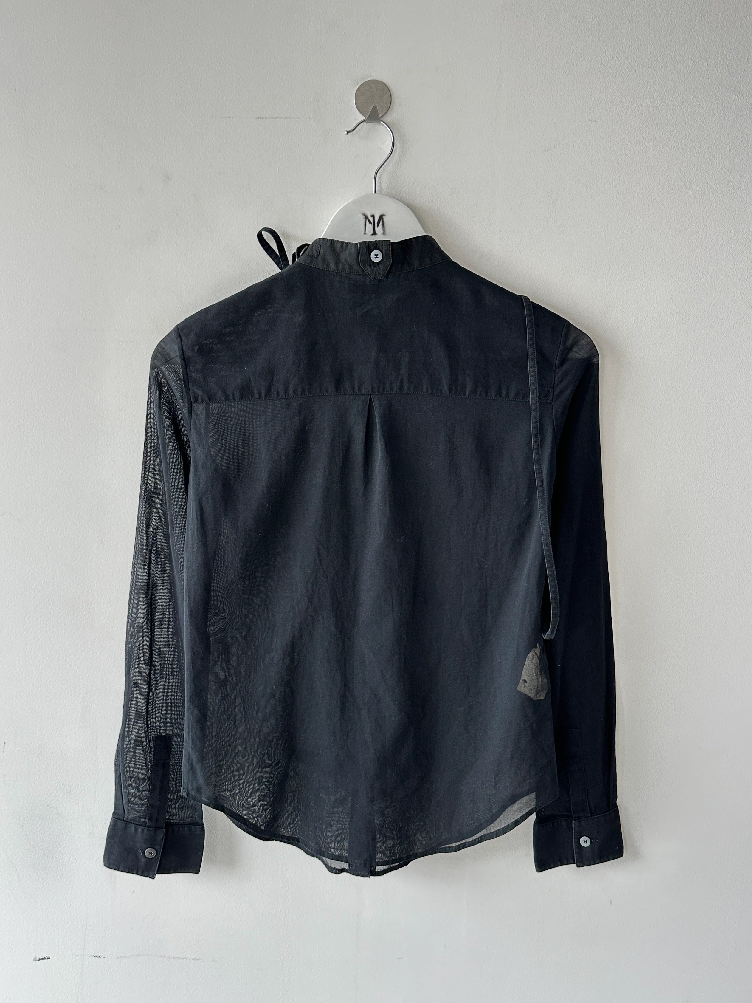 HUSSEIN CHALAYAN - S/S 2002 SEMI TRANSPARENT SHIRT