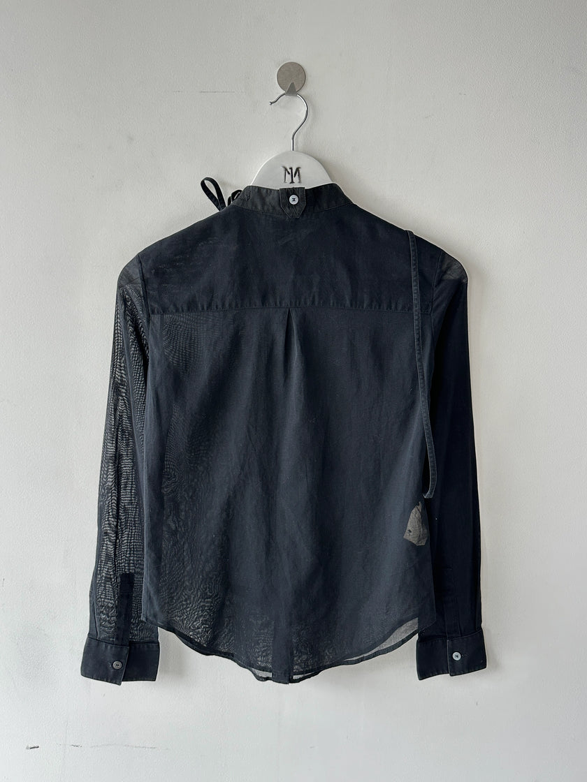 HUSSEIN CHALAYAN - S/S 2002 SEMI TRANSPARENT SHIRT