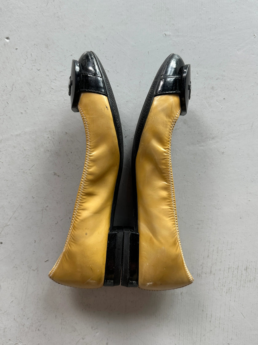 PRADA - F/W 2008 BICOLOR BALLERINA FLATS