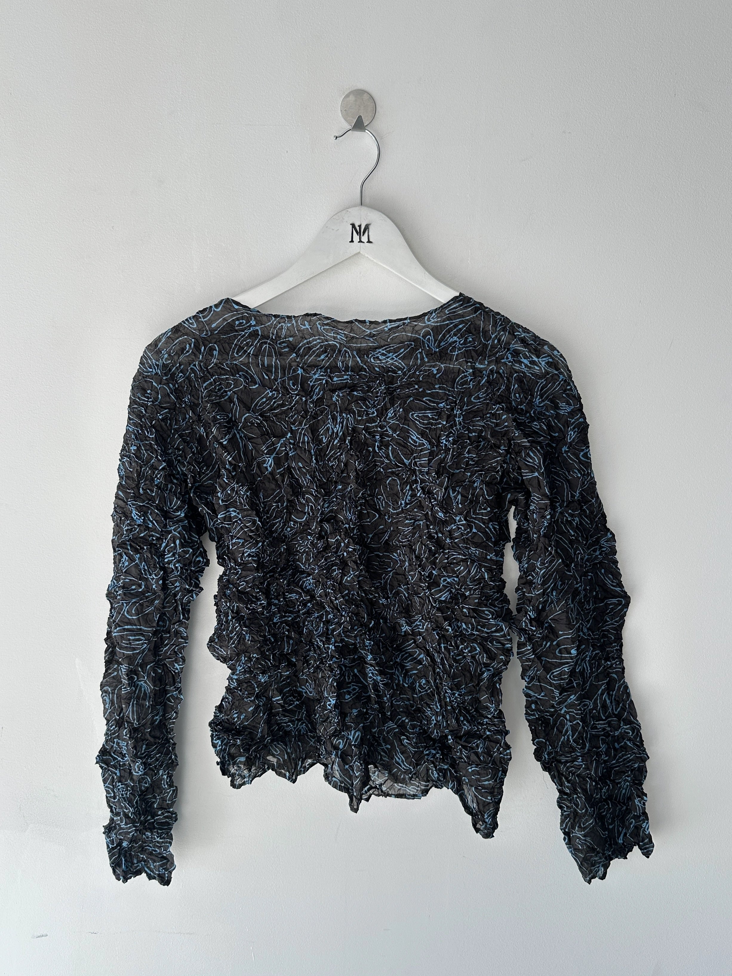 ISSEY MIYAKE PERMANENTE - late 1980s 3D SPIKE LONG SLEEVE TOP