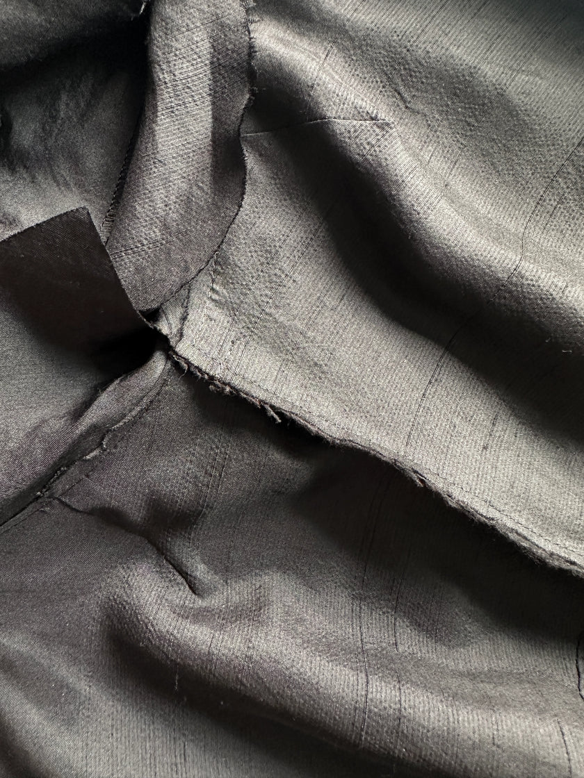 YOHJI YAMAMOTO - S/S 2003 OVERSIZED BOW NECK SILK BLOUSE