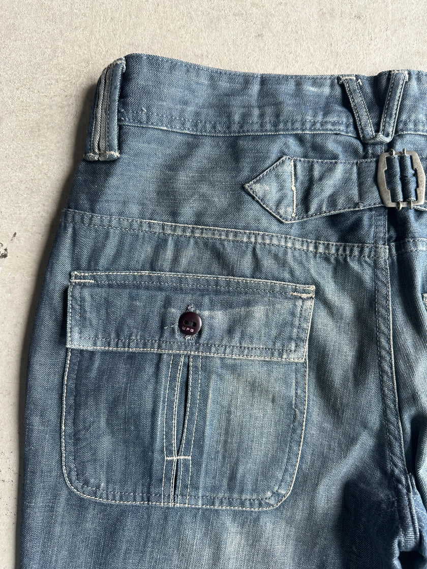 2000s RELAXED FIT WITH TURN UP HEM JEANS