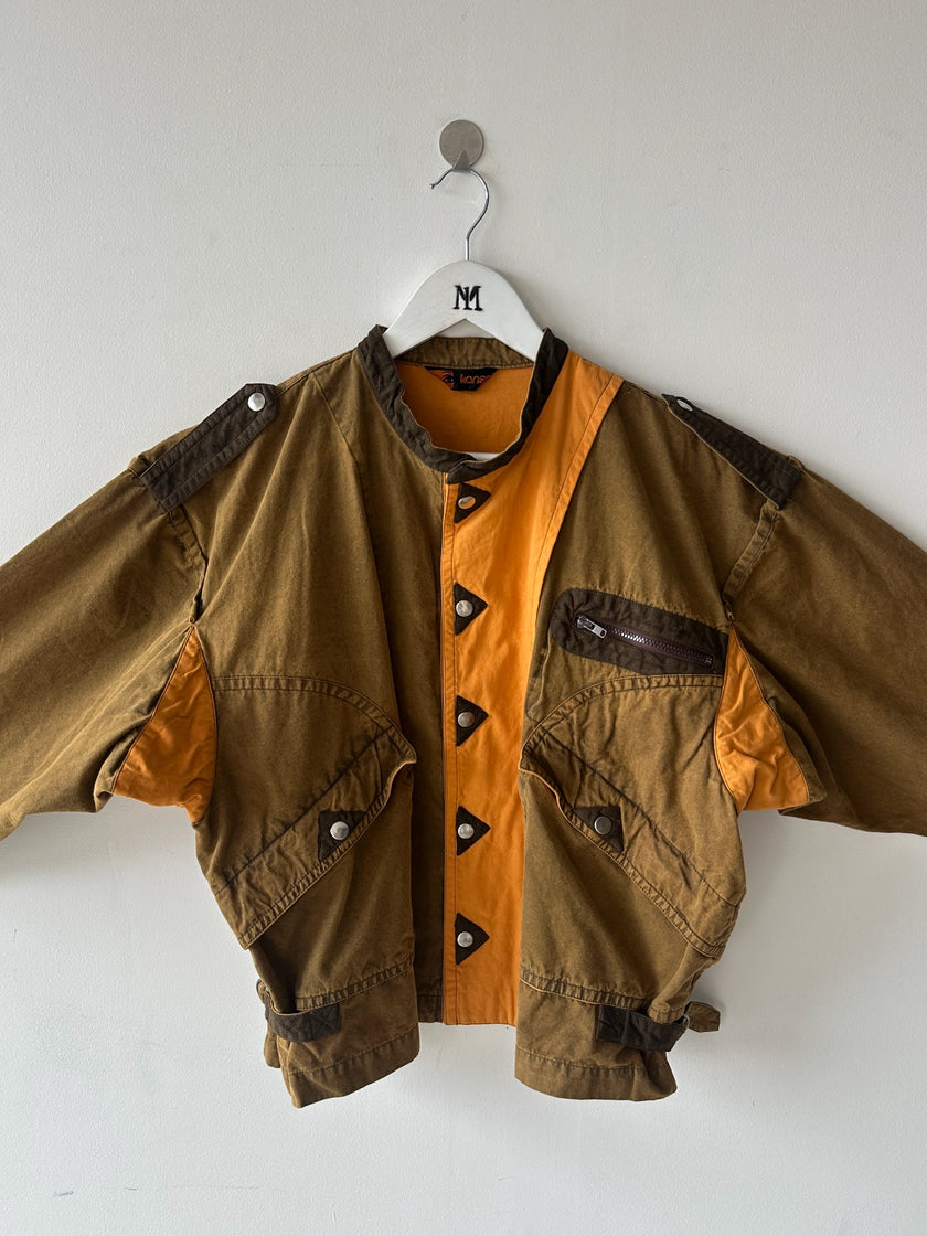 KANSAI YAMAMOTO - 1980s PANELED BOXY FIT JACKET