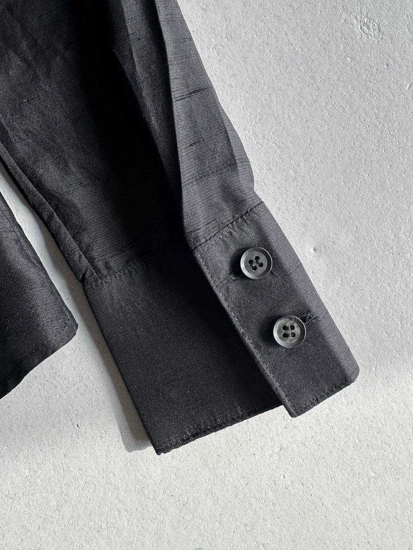 YOHJI YAMAMOTO - S/S 2003 OVERSIZED BOW NECK SILK BLOUSE