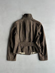 DRIES VAN NOTEN - 1990s DOUBLE BREASTED CROP FIT JACKET