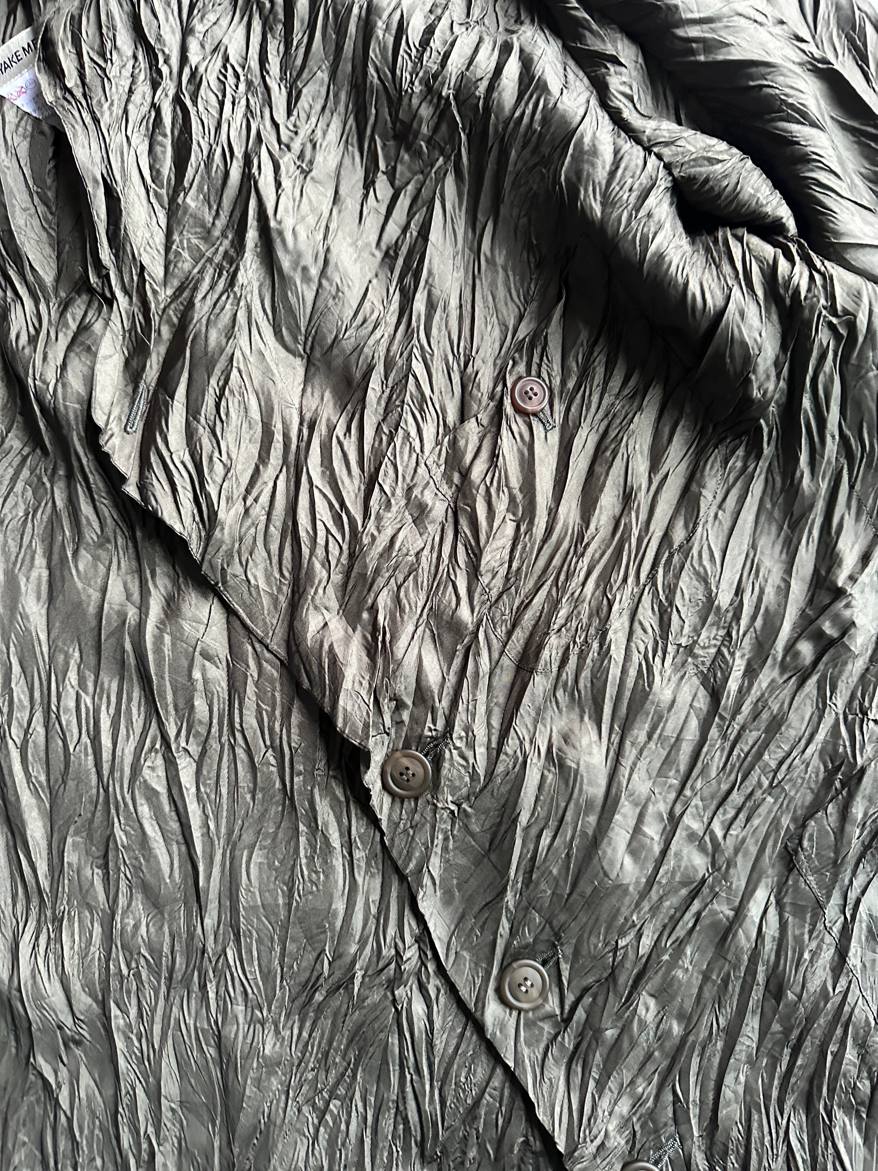 ISSEY MIYAKE MEN - F/W 1996 ASYMMETRIC CRINKLED SHIRT