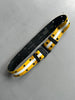 PLEIN SUD - 1990s METAL BUCKLE LEATHER BELT