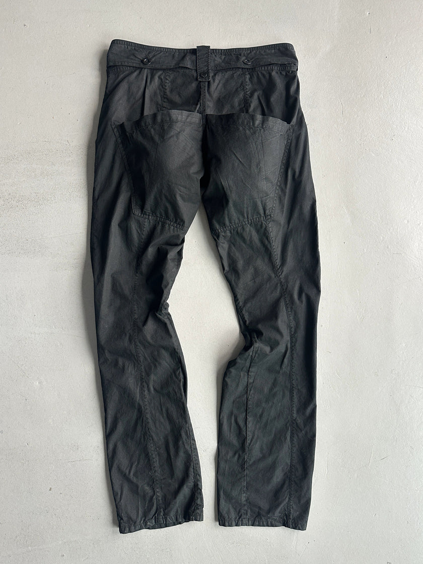 TAVERNITI - 1980s OVERSIZED MULTI POCKET AVANT GARDE TROUSERS