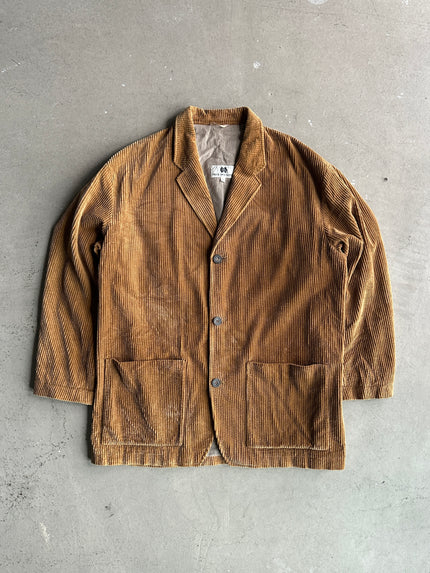 DRIES VAN NOTEN - 1990s CORDUROY OVERSIZED LONG BLAZER