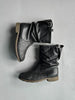 BIKKEMBERGS - 2000s WOVEN FRONT ANKLE BOOTS