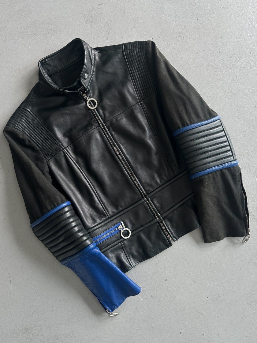 GIANFRANCO FERRÉ - 1990s BIKER LEATHER JACKET