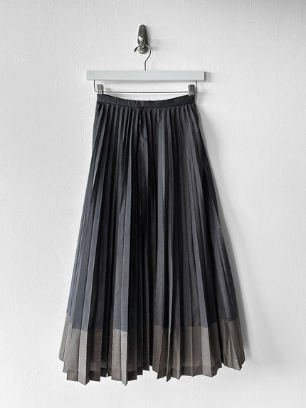 HIROKO KOSHINO - late 1990s PLEATED MAXI SKIRT