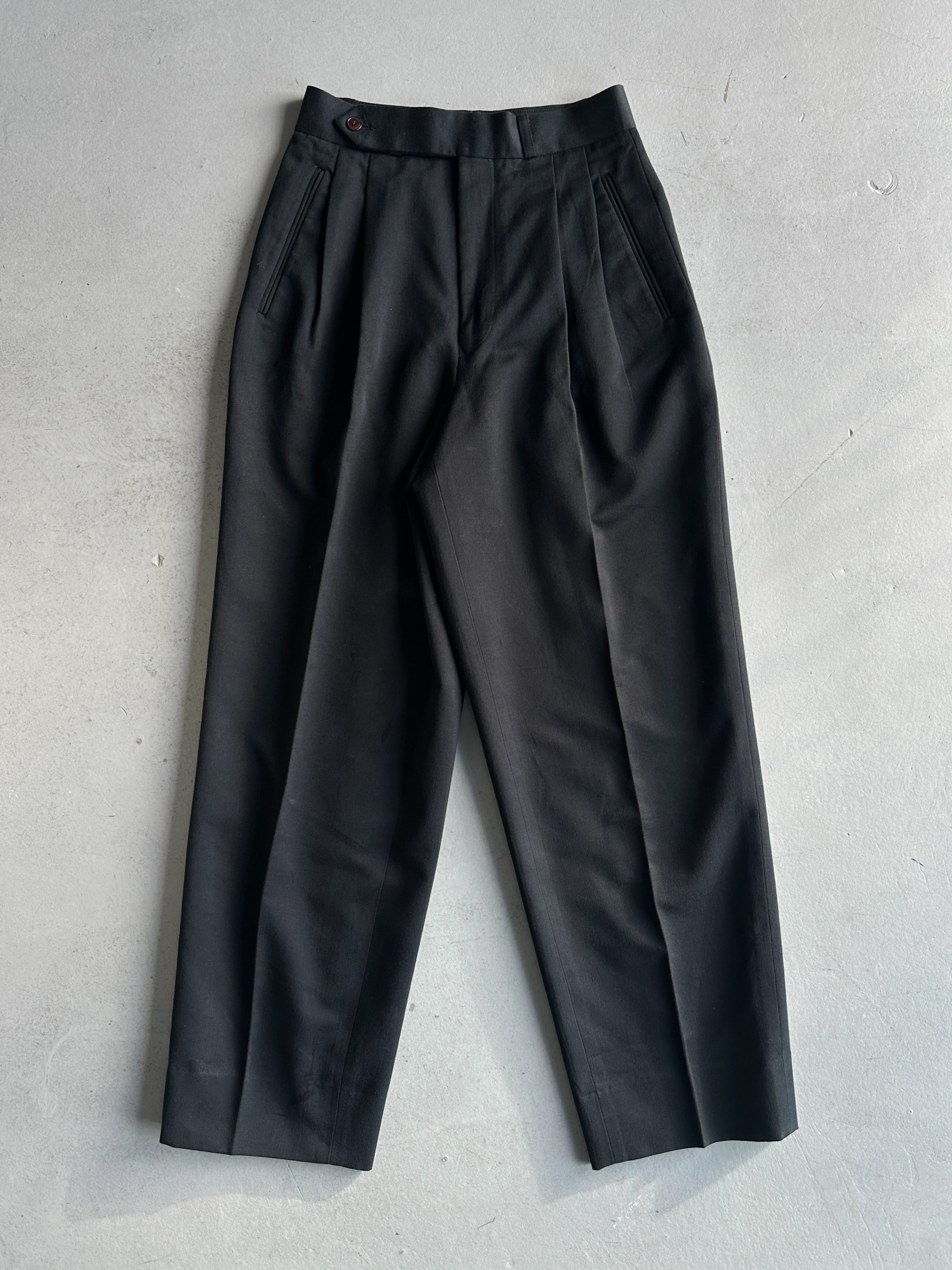 JEAN PAUL GAULTIER HOMME - 1990s HIGH WAIST TAILORED TROUSERS WITH FRONT PLEATS
