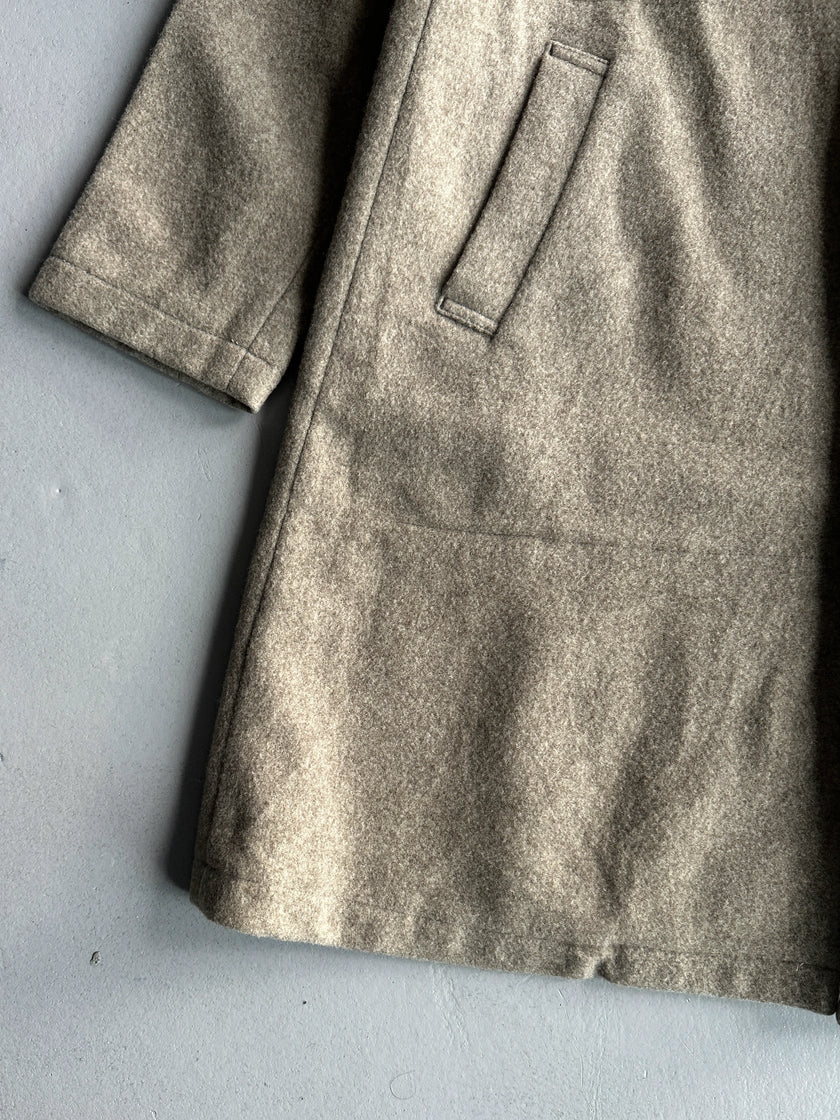 PLANTATION ISSEY MIYAKE - 1990s FUNNEL NECK WOOL COAT