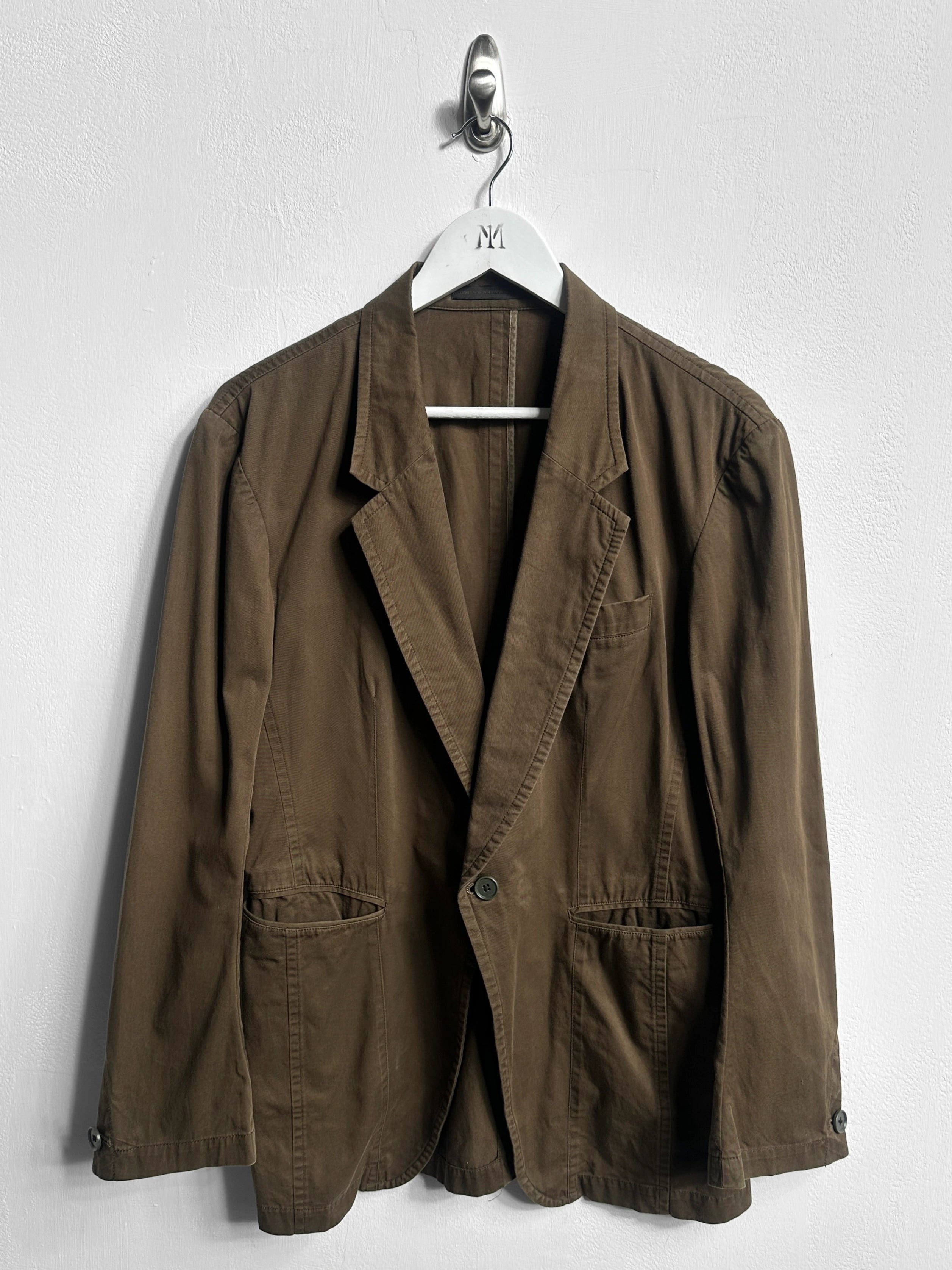 YOHJI YAMAMOTO Y'S - S/S 2007 PANELED COTTON BLAZER
