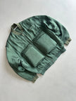 KATHARINE HAMNETT SILKY BOMBER JACKET WITH OVERSIZED POCKETS