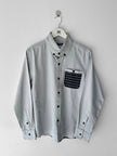JUNYA WATANABE COMME DES GARÇONS - S/S 2005 CONTRAST BACK PANEL LONG SLEEVE SHIRT