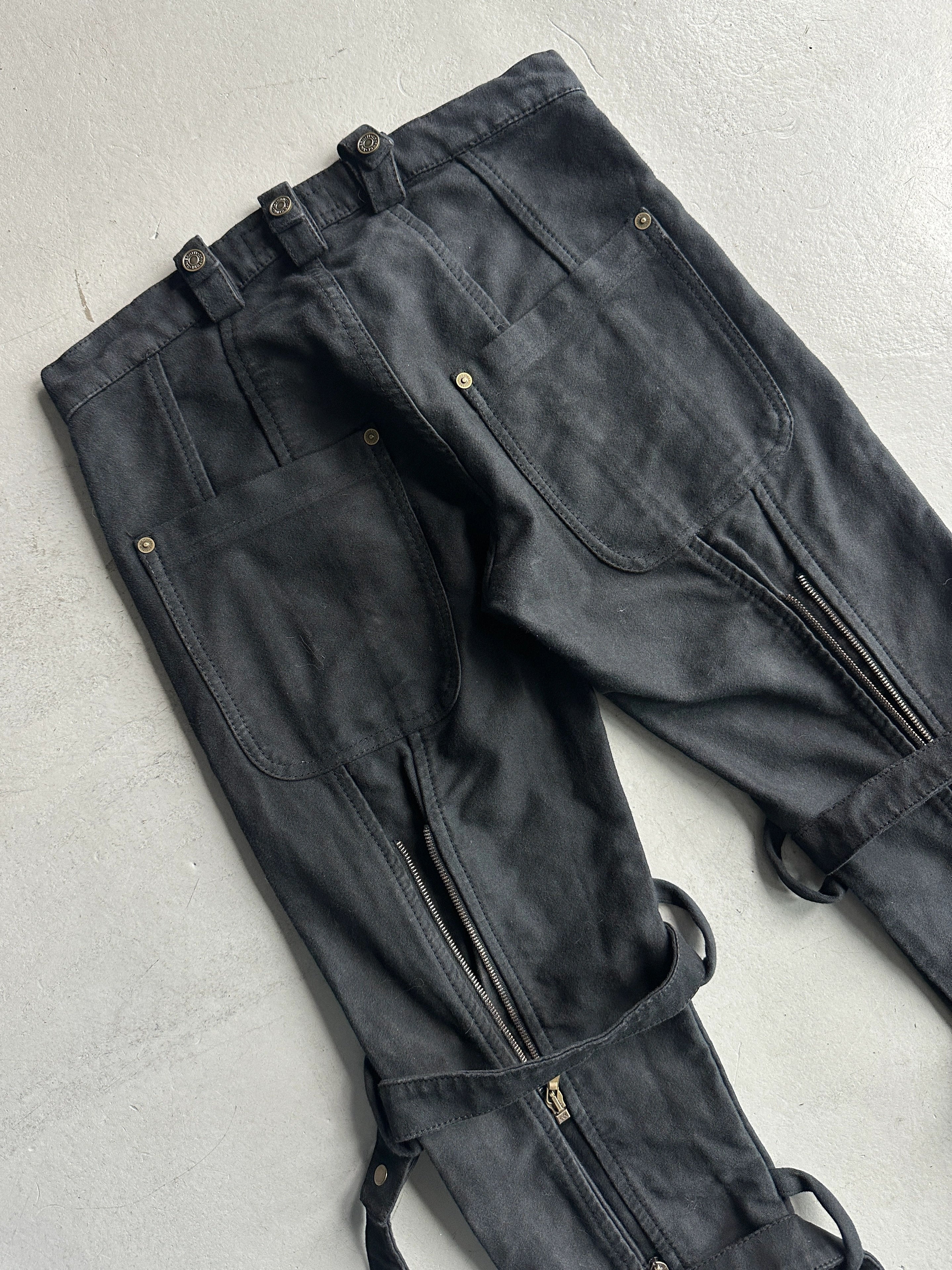 JIMMY TAVERNITI - late 1990s BONDAGE LOW WAIST TROUSERS