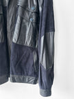 FRENCH LABEL 1980s PANELLED LEATHER AND SUEDE JACKET