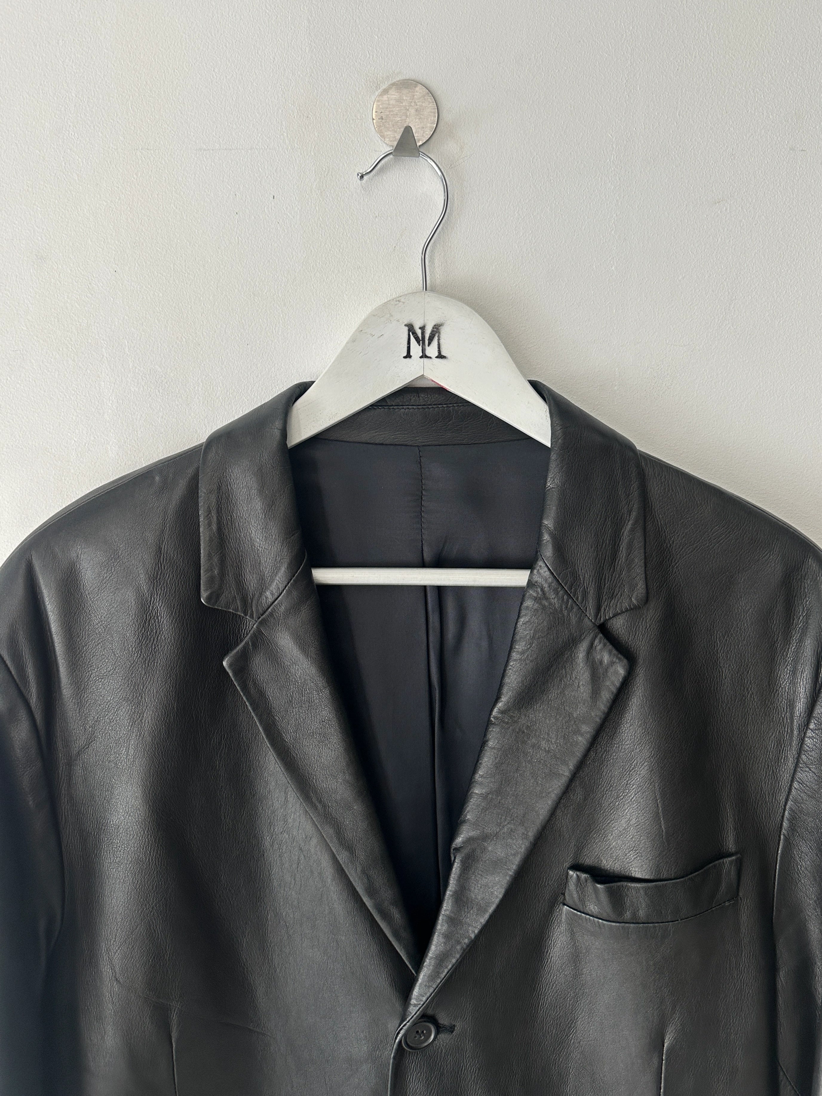 NICOLE FARHI - F/W 2005 SOFT LEATHER BLAZER
