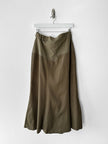 ITALIAN LABEL - 1990s MAXI SKIRT WITH PATCH POCKETS AT THE HEM