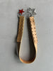 ANDREW MACKENZIE - 2000s STAR BUCKLE LOGO LEATHER BELT
