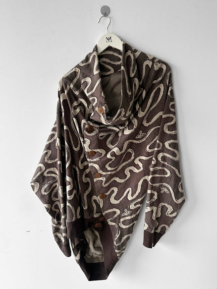 VIVIENNE WESTWOOD MAN - S/S 2023 ASYMMETRICAL SCULPTURAL CARDIGAN