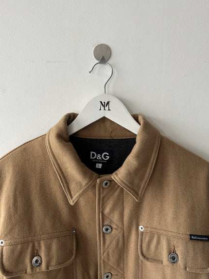 DOLCE & GABBANA - F/W 2001 CROP FIT WOOL JACKET WITH POCKETS AT BACK