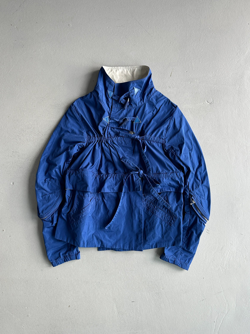 MARITHÉ + FRANÇOIS GIRBAUD - S/S 2013 FUNNEL NECK LAYERED LIGHT JACKET