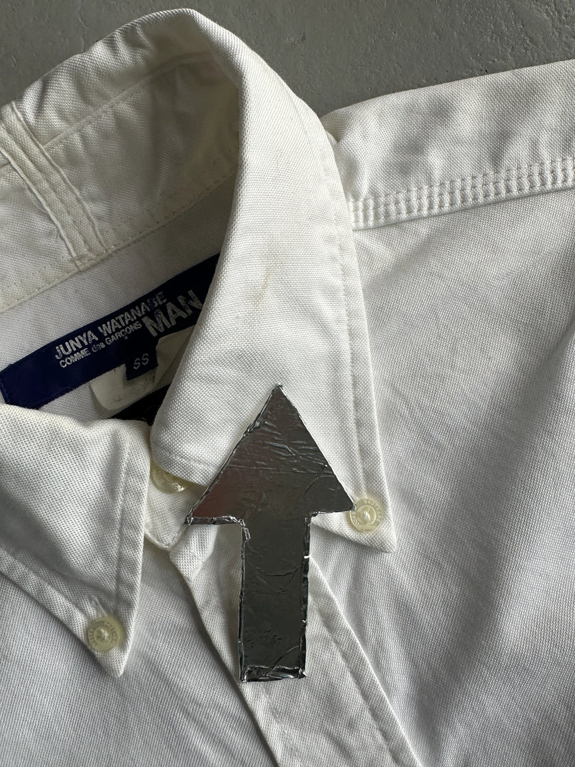 JUNYA WATANABE X BROOKS BROTHERS - A/W 2008 CHECKED PANELS LONG SLEEVE SHIRT