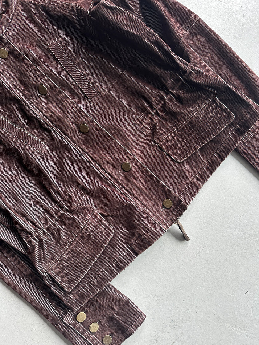 ALVIERO MARTINI 1° CLASSE - 2000s CROP FIT CORDUROY JACKET