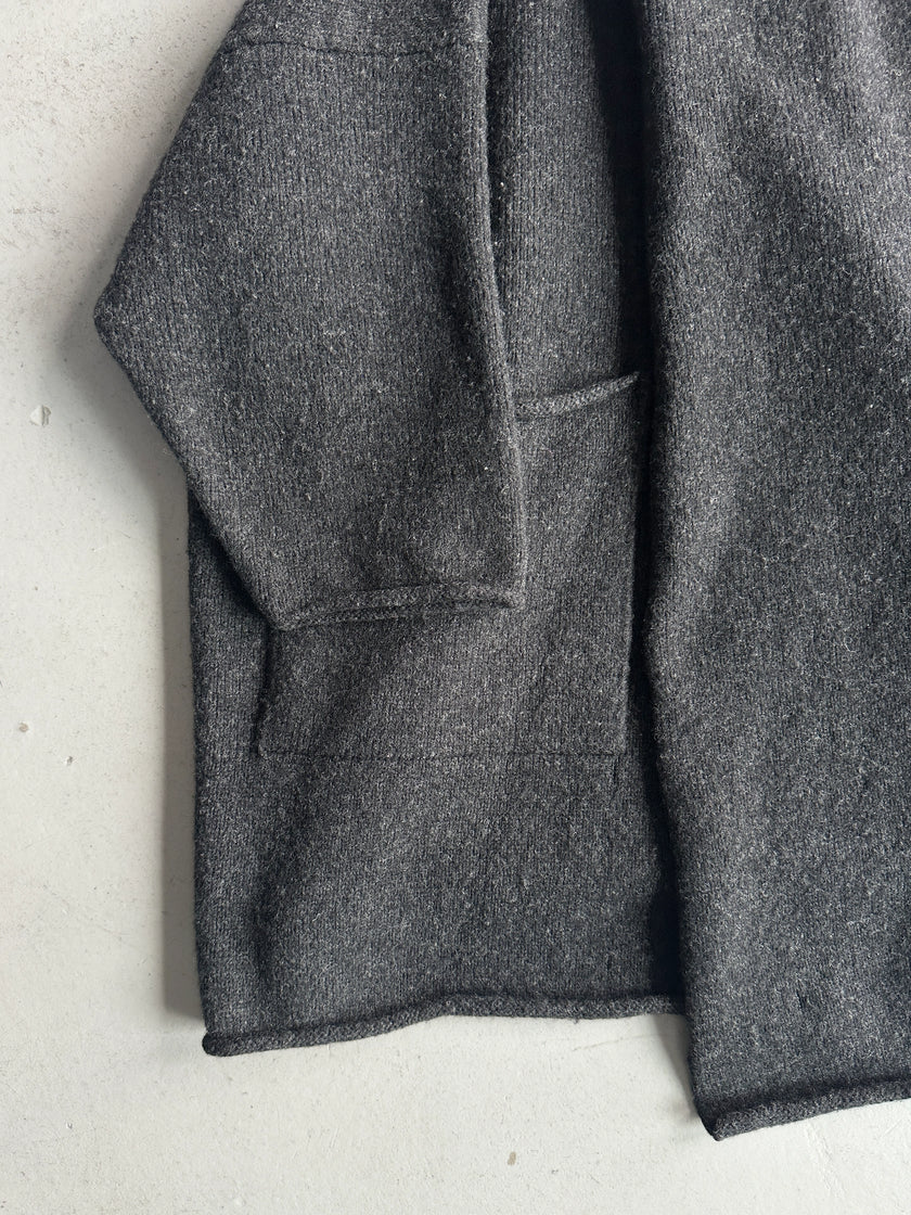 ESKANDAR - 1990s OVERSIZED ASYMMETRICAL WOOL COAT