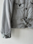 TRUSSARDI - early 2000s CROP FIT JACKET WITH CROSS STRAP DETAILS