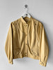 FRENCH LABEL - 1980s LEATHER JACKET WITH LAYERED SUEDE GILET
