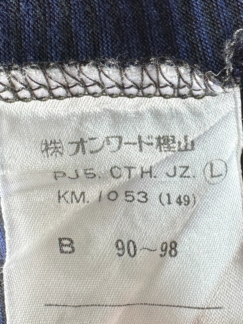 JEAN PAUL GAULTIER JUNIOR - S/S 1989 RIBBED NECK STRIPED T-SHIRT