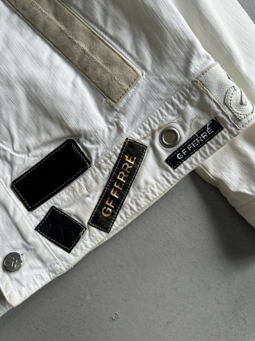 GIANFRANCO FERRÉ - 1990s ZIP DETAIL FRONT DENIM JACKET