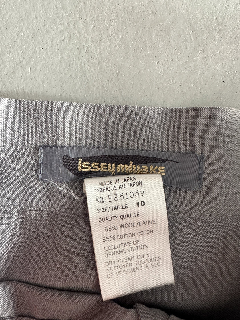 ISSEY MIYAKE - 1980s ARCHITECTURAL HIGH WAIST MAXI SKIRT