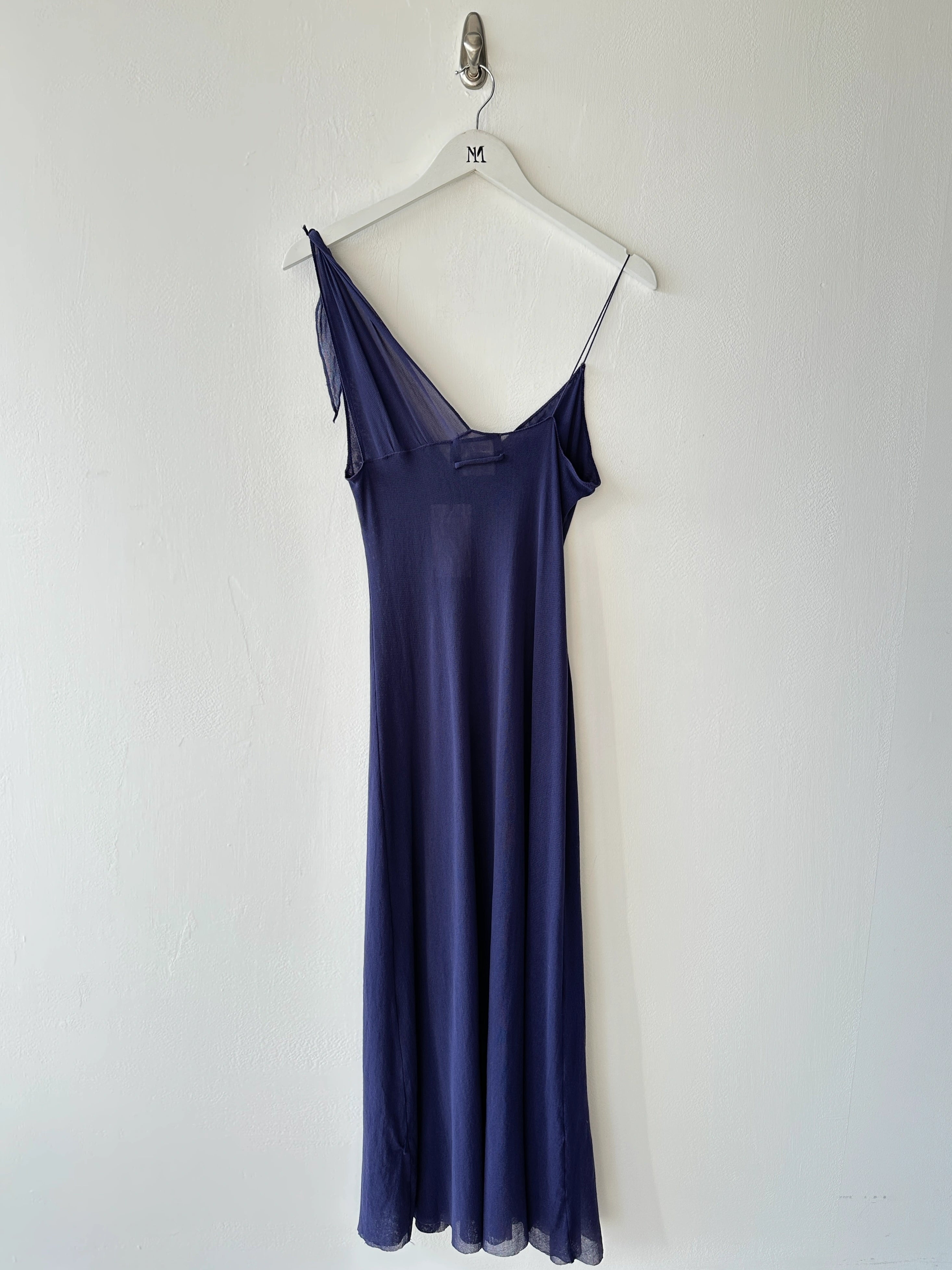 JEAN PAUL GAULTIER - late 1990s MESH LONG DRESS