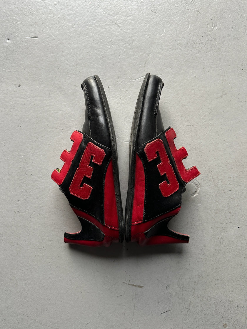 MARITHÉ + FRANÇOIS GIRBAUD - early 2000s SQUARE TOE SLIP ON TRAINERS