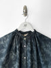 COMME DES GARÇONS - early 1980s ABSTRACT FLORAL PRINT VOLUMINOUS BUTTONED BLOUSE