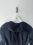 JAPANESE LABEL 2000s PANELED BLOUSE WITH SCULPTURAL COLLAR