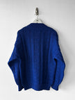 ITALIAN LABEL 1980s OVERSIZED GEOMETRIC CABLE KNIT JUMPER