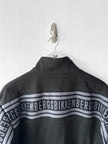 BIKKEMBERGS - early 2000s LOGO TAPE AT BACK BIKER JACKET