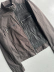 BIKKEMBERGS - 2000s LIGHT JACKET WITH LEATHER PANEL AT FRONT