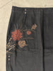 FERRE - 1990s EMBROIDERED DENIM SKIRT