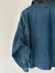 BONEVILLE BY MASSIMO OSTI - 1980s OVERSIZED DENIM BOMBER JACKET