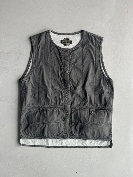ISSEY MIYAKE - 1990s REVERSIBLE PARACHUTE VEST WITH OVERSIZED POCKETS